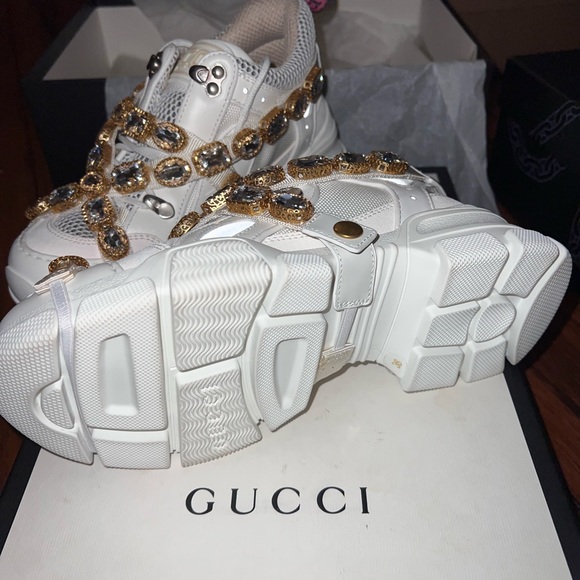 Gucci Flashtrek Sneakers With Removable Crystals, Size 6 - Picture 3 of 8